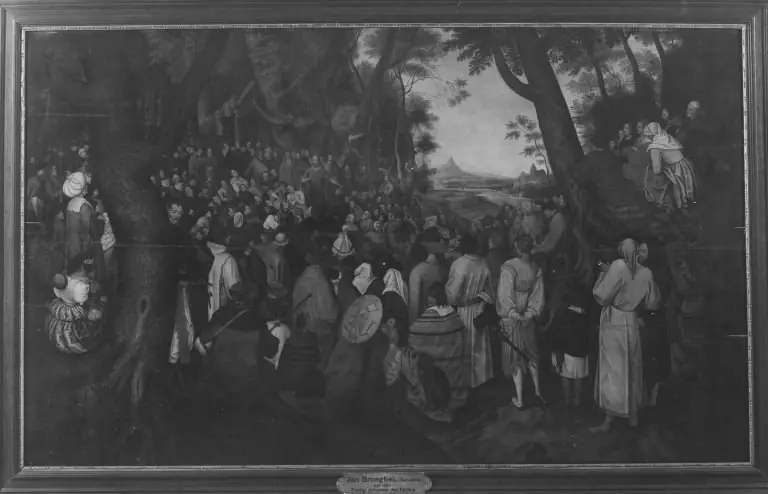 John the Baptist preaching, by Pieter Brueghel the Younger, 1624