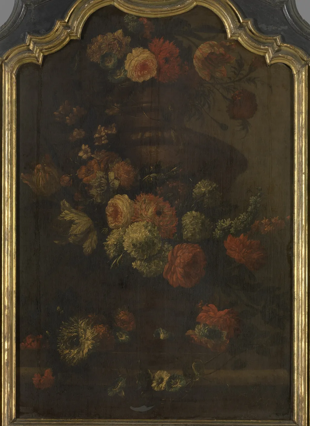 Flowers in a Vase, by Pieter Casteels III, oil, 1726