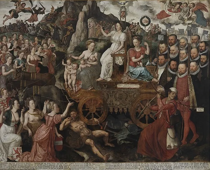Allegory of the 1577 Peace in the Low Countries, by Pieter Claeissens the Elder, oil