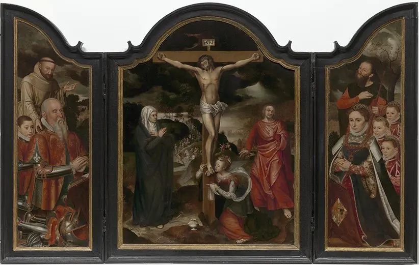 Crucified Christ with Mary, John and Mary Magdalene