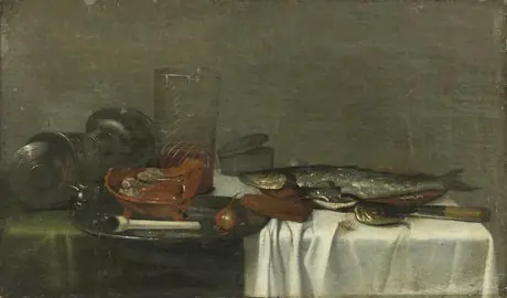 Still life 2, by Pieter Claesz