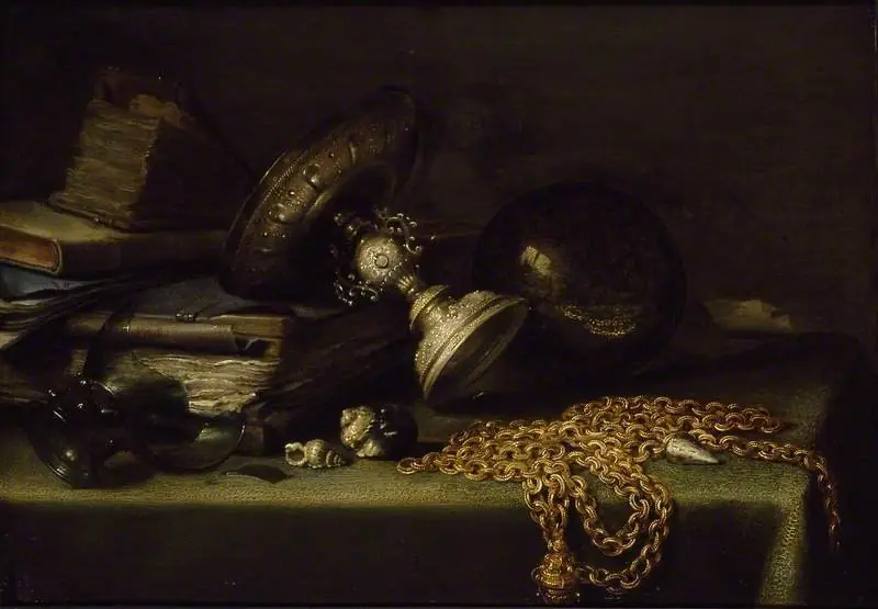 Still Life with a gold Chain, by Pieter Claesz