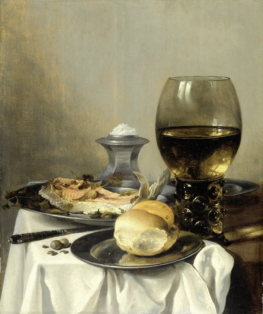 Still life with a salt cellar