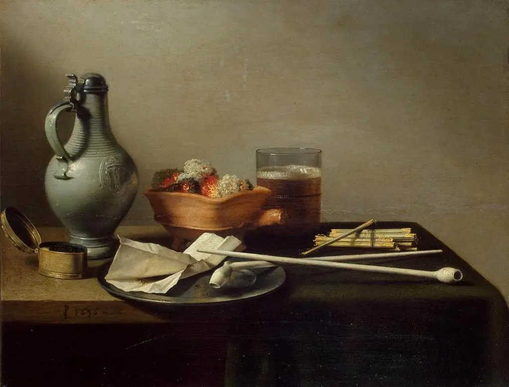 Still Life with Clay Pipes, by Pieter Claesz