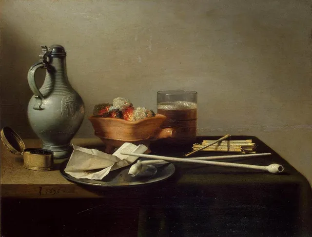 Still Life with Clay Pipes