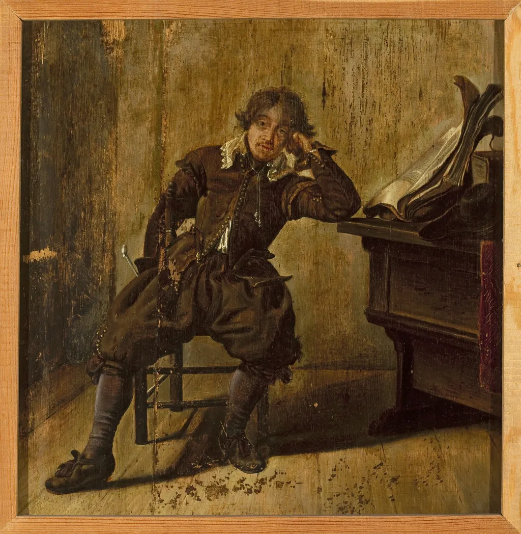 Man at the table, by Pieter Codde, oil, 1648