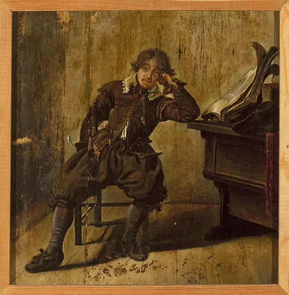 Man at the table, by Pieter Codde