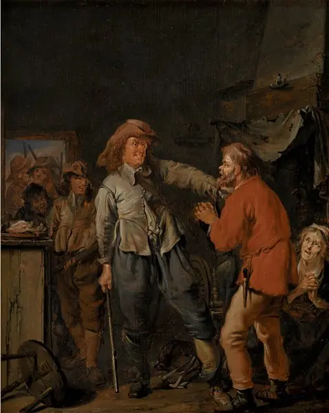 Soldiers Breaking into a Peasant's Cottage, by Pieter Codde