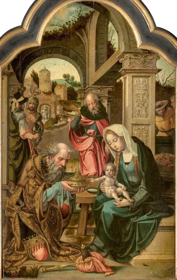 Adoration of the Magi, by Pieter Coecke van Aelst, unspecified, 1525
