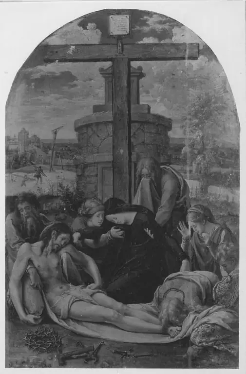Lamentation of Christ (after Raphael), by Pieter Coecke van Aelst