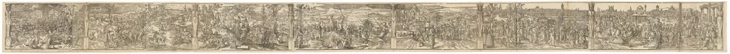The Journey to Constantinople, by Pieter Coecke van Aelst, ink
