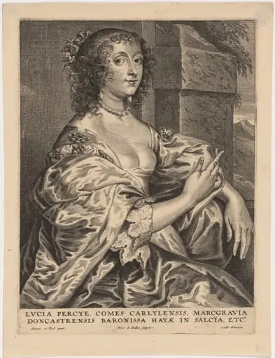 Lucy Percy, Second Wife of James Hay, First Earl of Carlisle, by Pieter de Bailliu