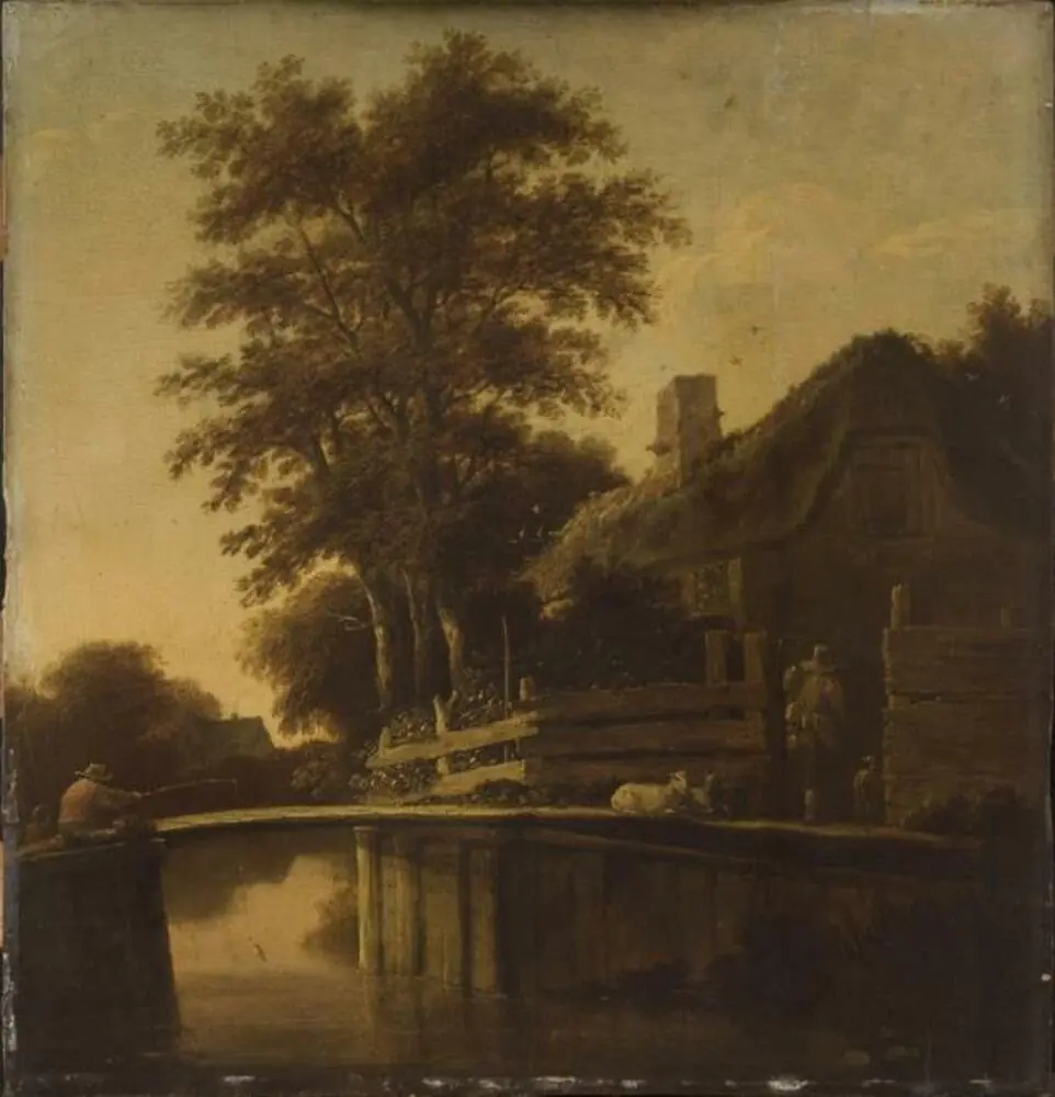 Cottage on the Waterside, by Pieter de Bloot