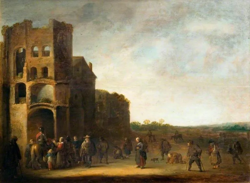 Saint Martin and the Beggar, by Pieter de Bloot, oil, 1639