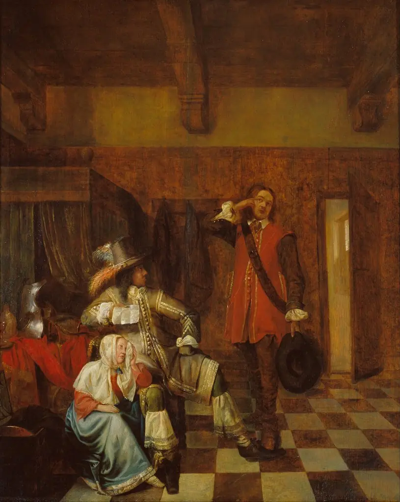 Bringer of Bad News, by Pieter de Hooch
