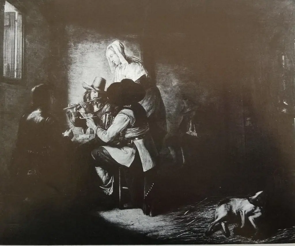Soldiers with a serving woman and a flute player, by Pieter de Hooch