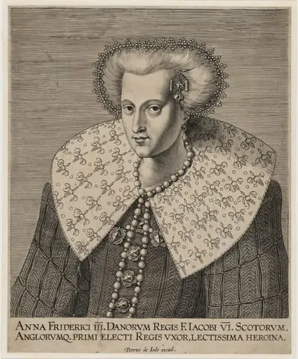 Anne of Denmark, Queen of Scotland and England, by Pieter de Jode I