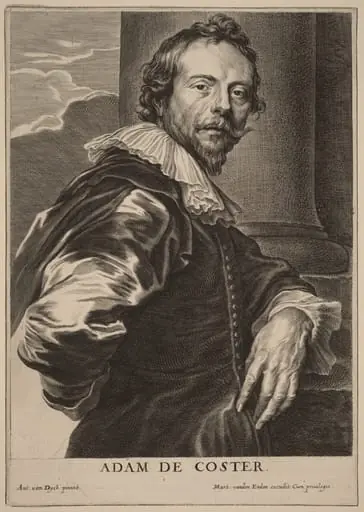 Adam de Coster, by Pieter de Jode II