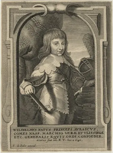 William II of Orange, by Pieter de Jode II
