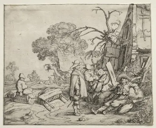 Landscape with Soldiers, by Pieter de Molijn