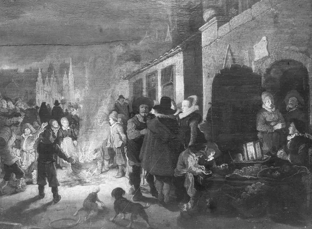 Nocturnal street scene