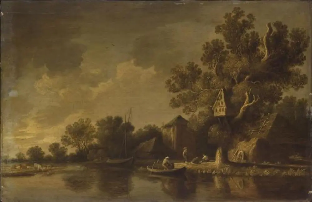 Landscape with a Canal, by Pieter de Neyn
