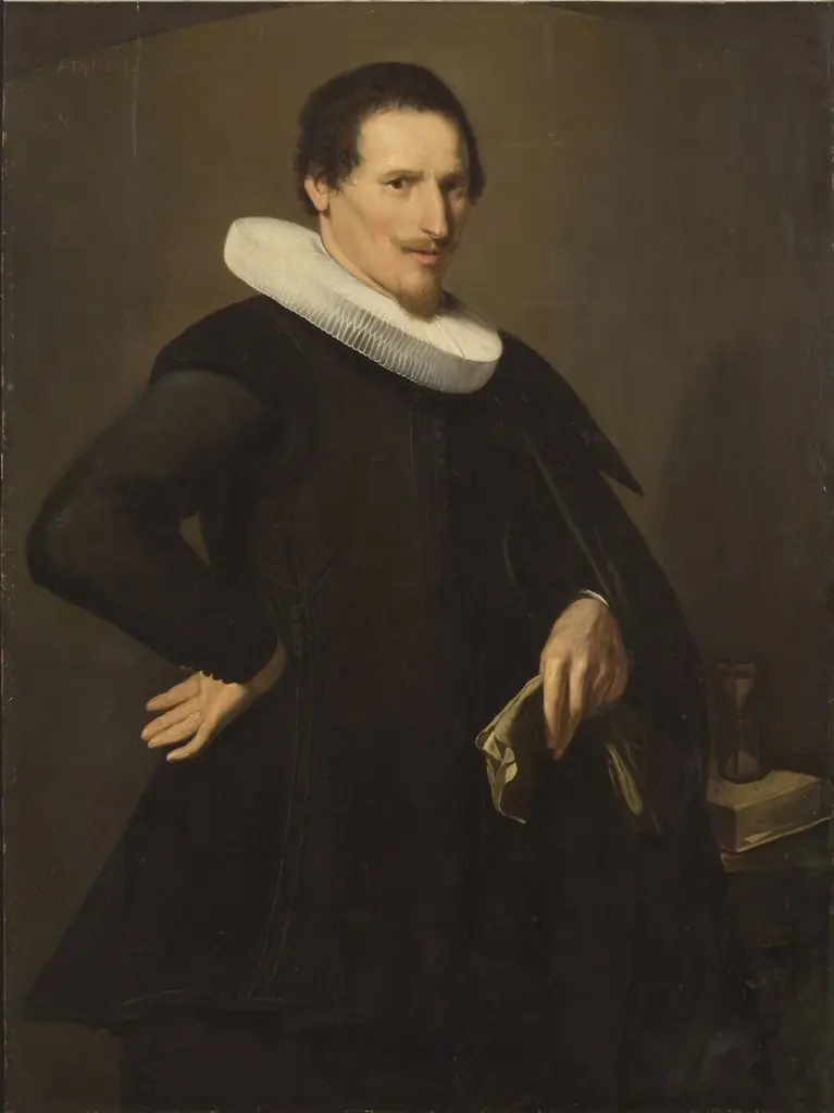 Portrait of Pieter de la Court, by Pieter Dubordieu