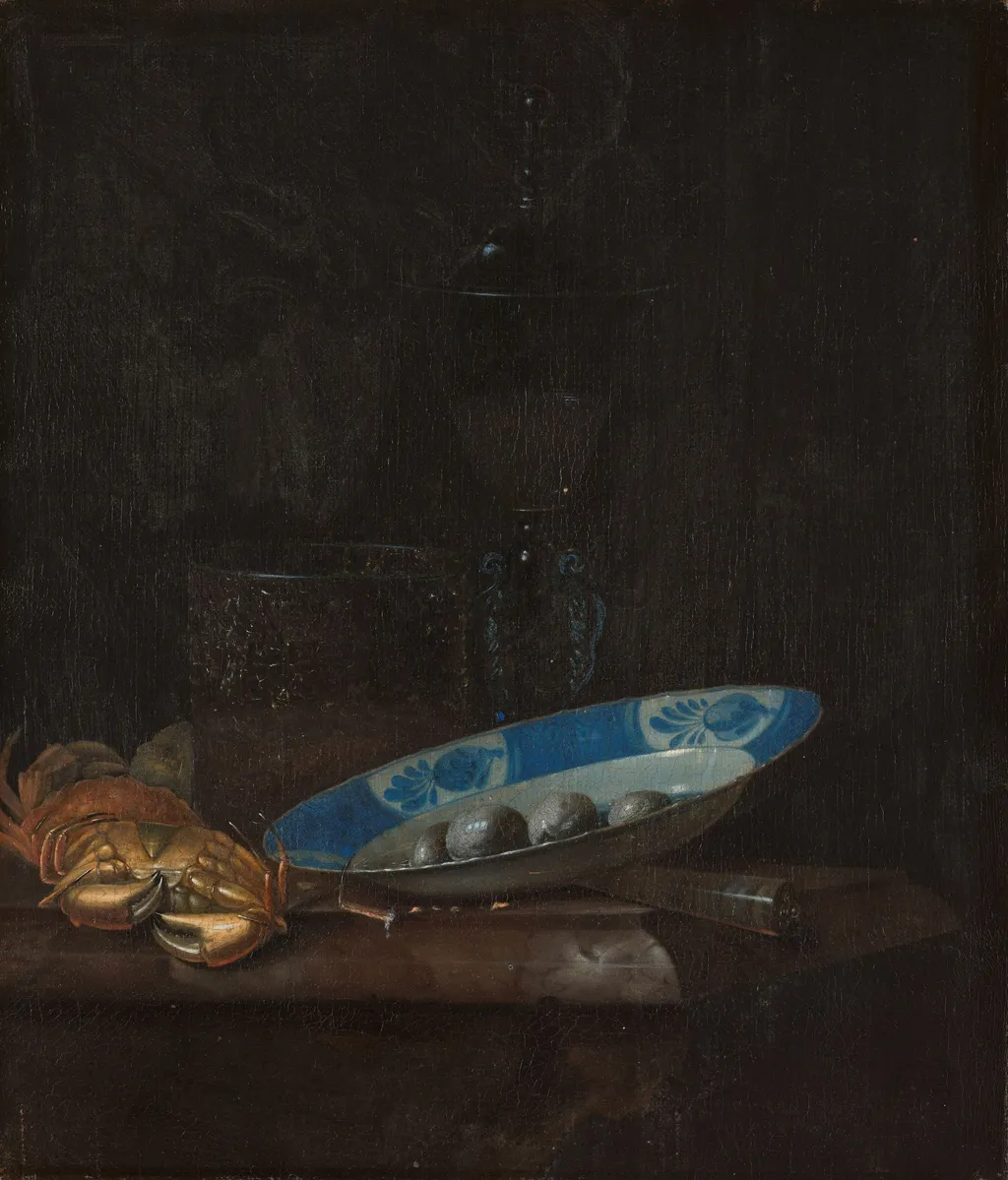 Still life, by Pieter Gallis, oil, 1667
