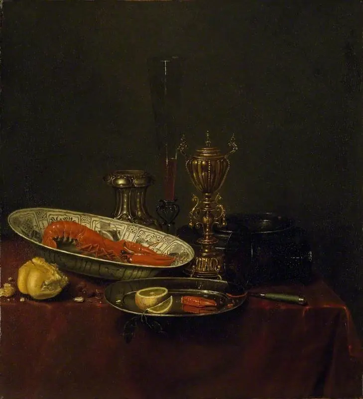 Still Life with a Lobster, by Pieter Gallis