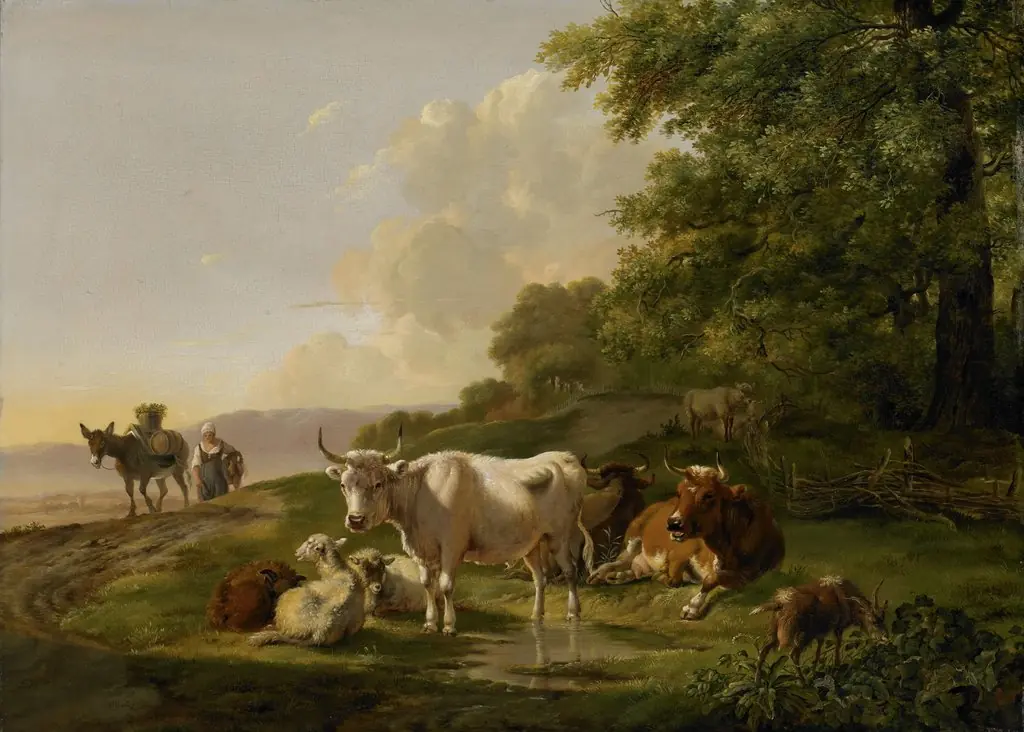 Landscape with Cattle, by Pieter Gerardus van Os
