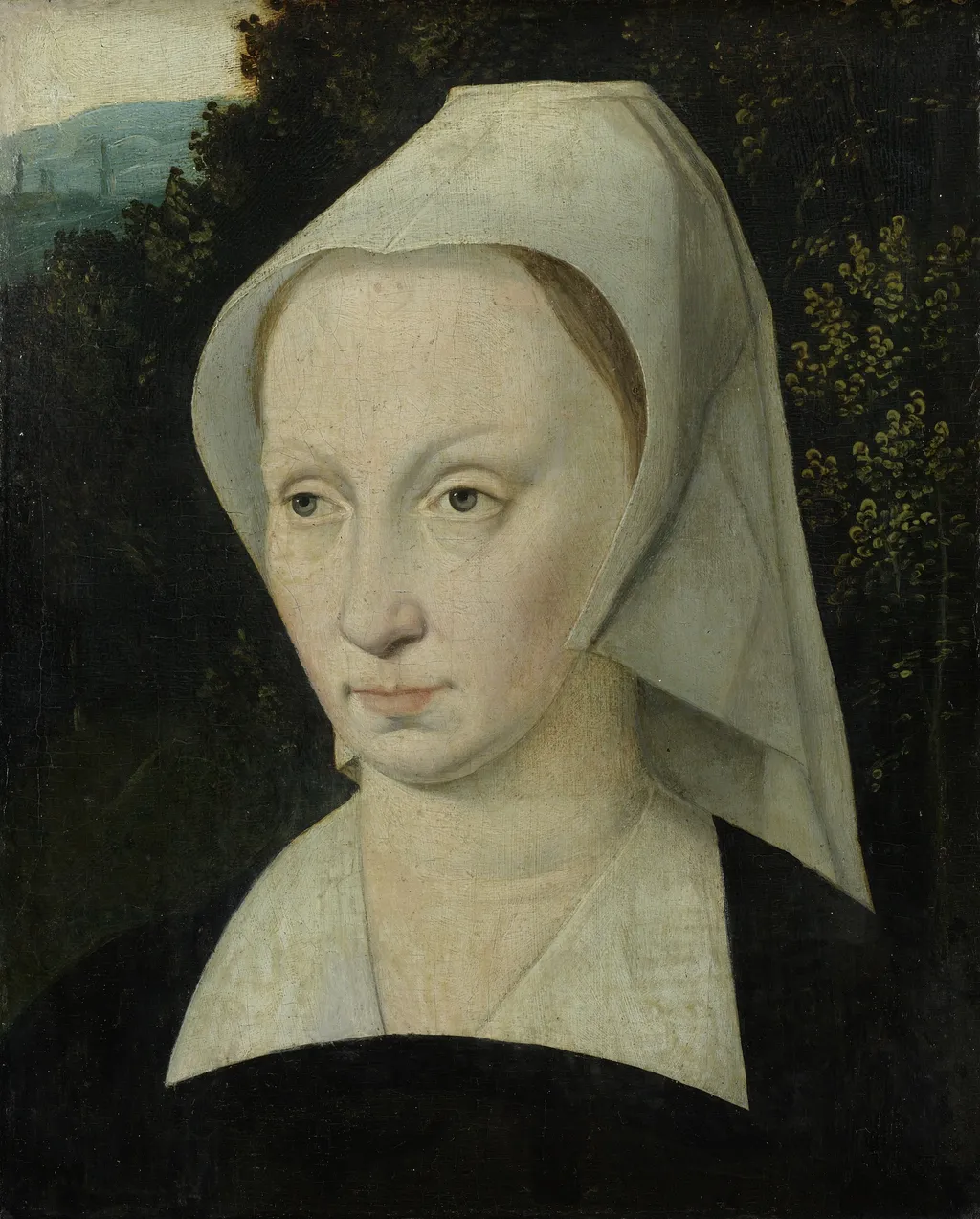 Portrait of a woman, by Pieter Gerritsz., oil