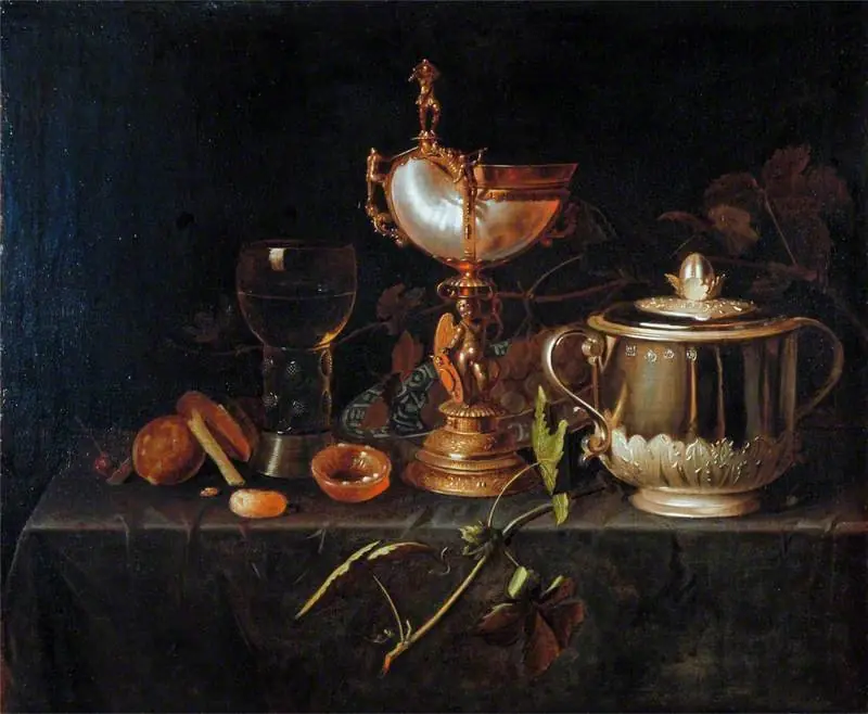 Porringer and Nautilus Cup, by Pieter Gerritsz van Roestraten