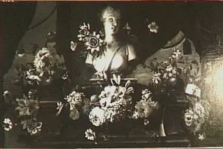 A Bust of Flora (?) with a Garland, by Pieter Hardimé, 1729