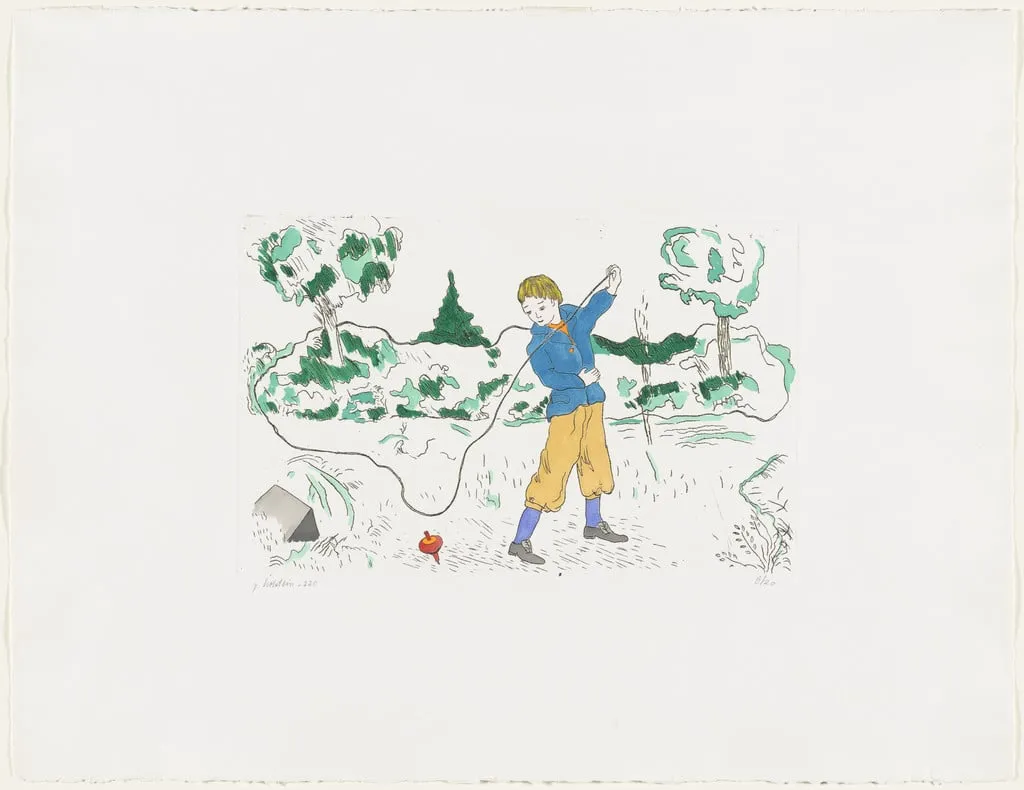 Untitled, by Pieter Holstein, ink, 1980