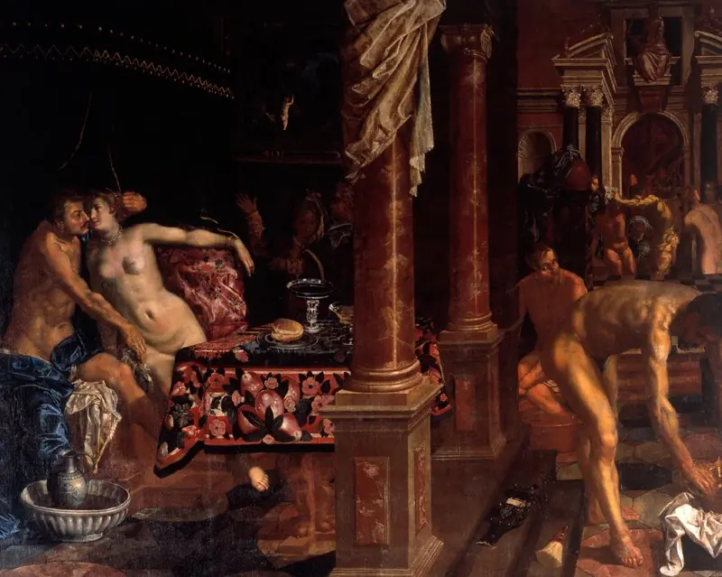 A Bathhouse, by Pieter Isaacsz