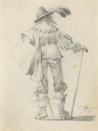 Gentleman Seen from Behind, by Pieter Jansz Quast