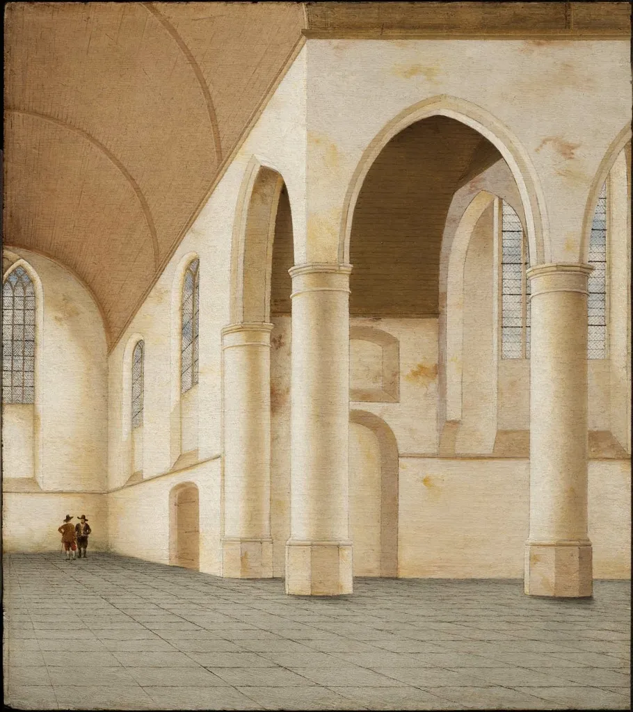 Church of Saint Odulphus, Assendelft, by Pieter Jansz Saenredam, oil, 1655