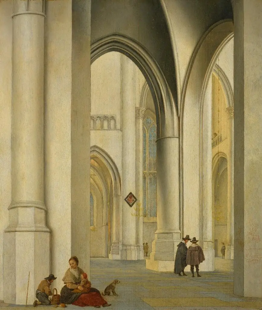 Interior of St. Bavo in Haarlem, by Pieter Jansz Saenredam