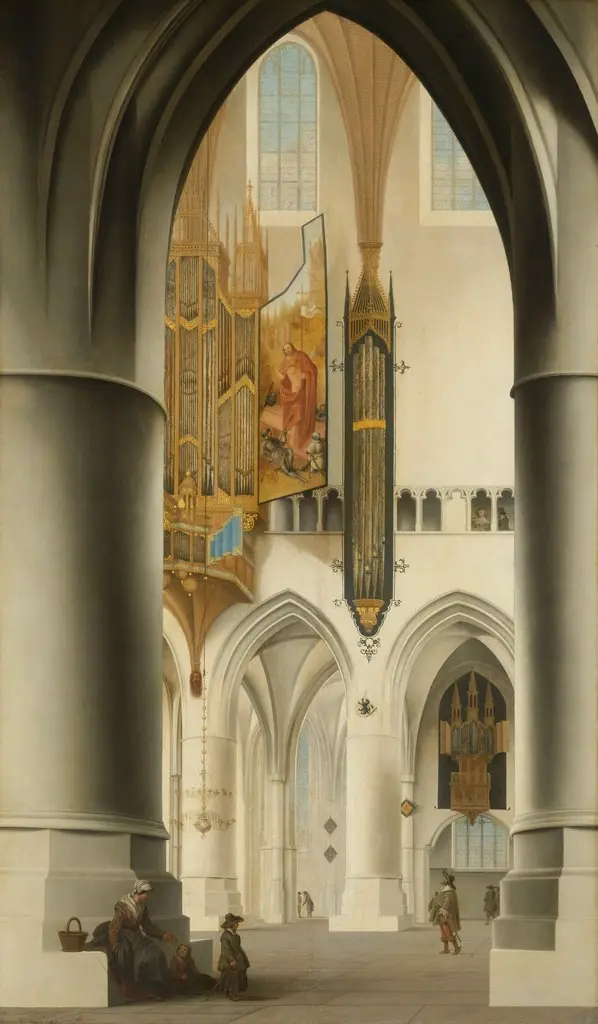Interior of the Church of St Bavo in Haarlem, by Pieter Jansz Saenredam