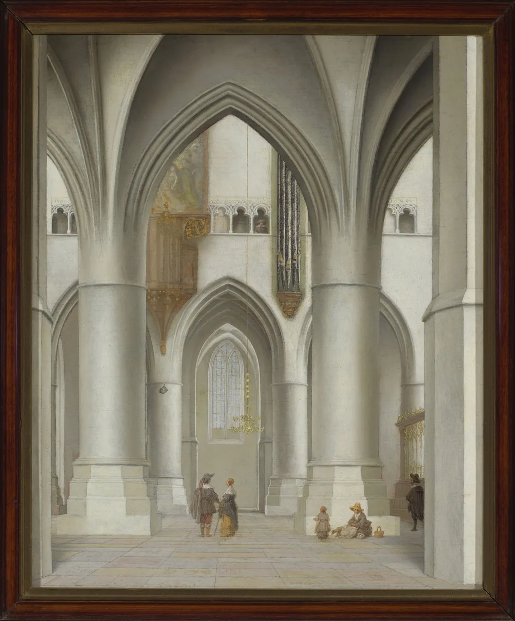 View of the interior of the St. Bavo Church in Haarlem, by Pieter Jansz Saenredam, oil, 1635