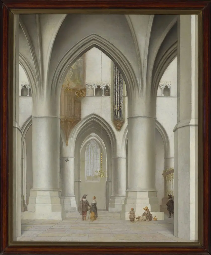View of the interior of the St. Bavo Church in Haarlem, by Pieter Jansz Saenredam
