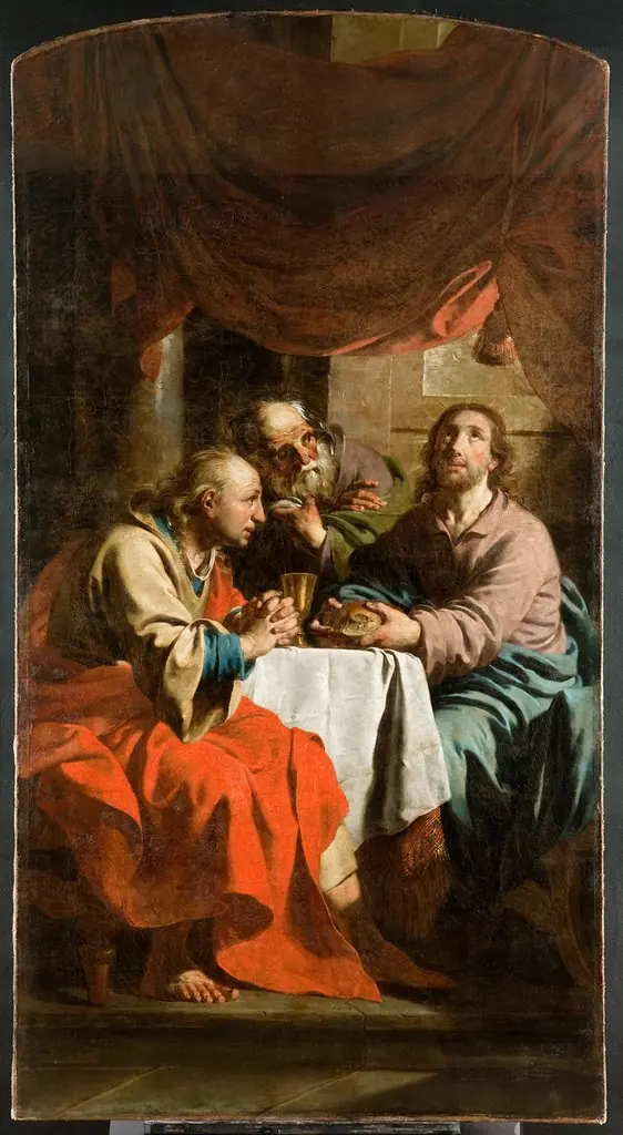Jesus in Emmaus, by Pieter Jozef Verhaghen
