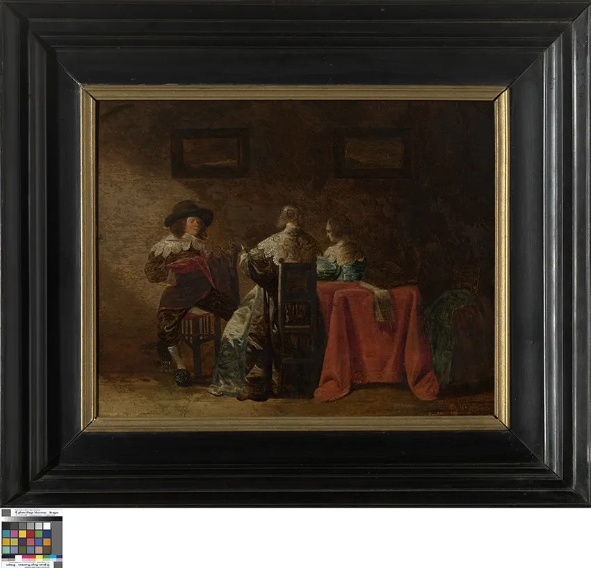 Musicerend gezelschap, by Pieter Jozef Verhaghen, oil, 1646