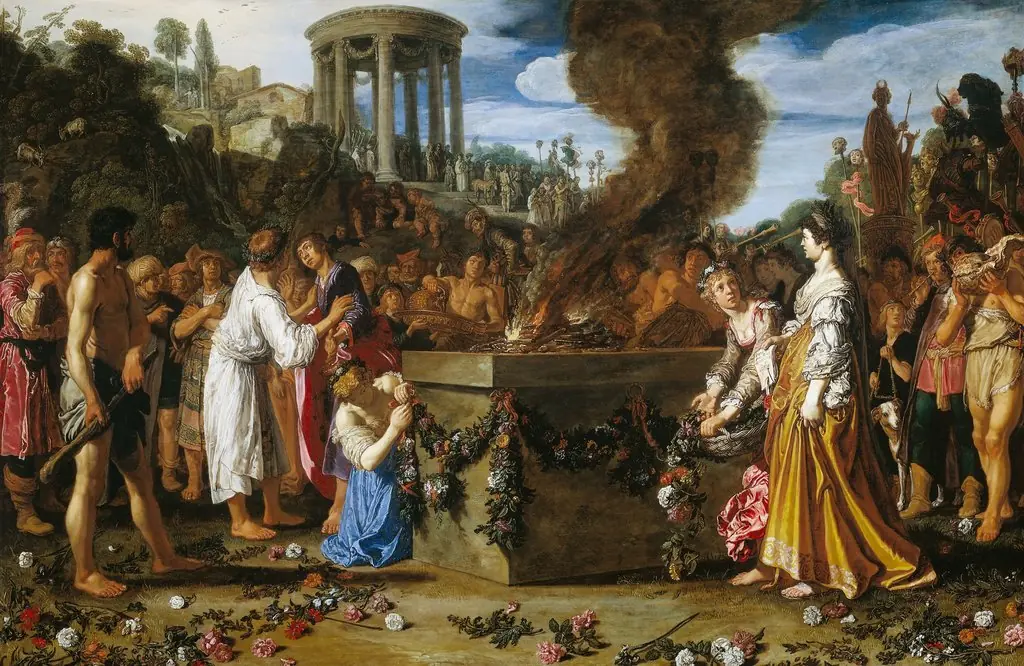 Orestes and Pylades Disputing at the Altar, by Pieter Lastman