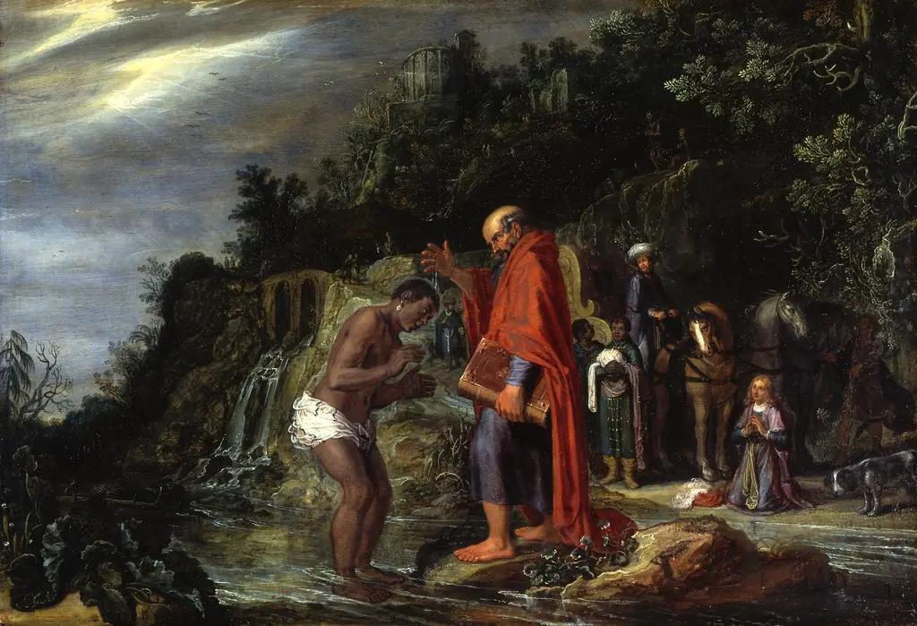 The baptism of the eunuch, by Pieter Lastman
