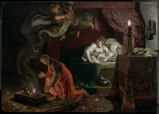 Wedding Night of Tobias and Sarah, by Pieter Lastman, 1611