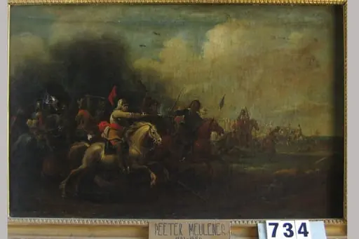 Luptă de cavalerie, by Pieter Meulener