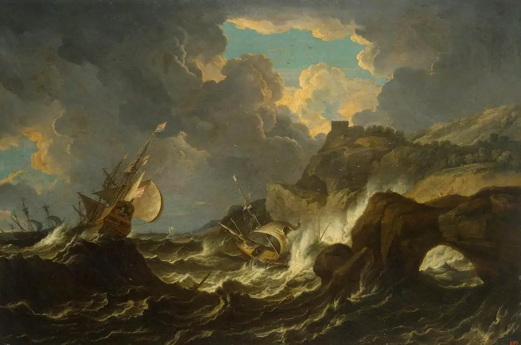 Storm in the Sea, by Pieter Mulier