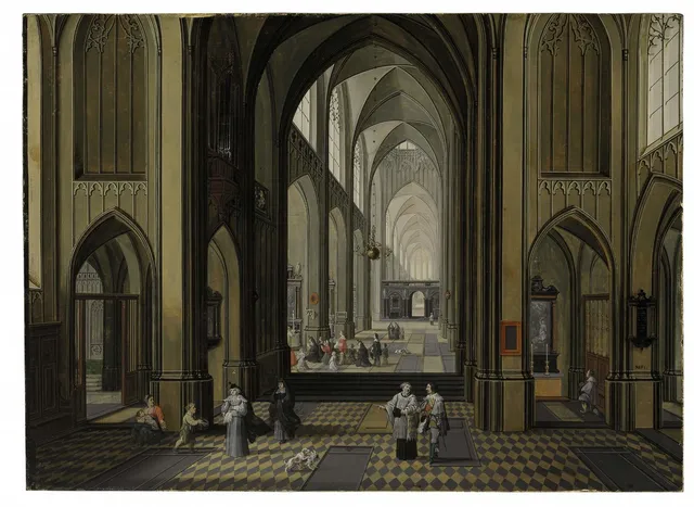 Interior of a Gothic Church