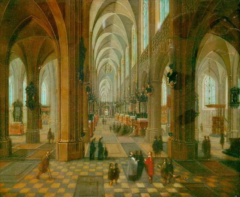 Interior of Antwerp Cathedral, by Pieter Neefs the Elder